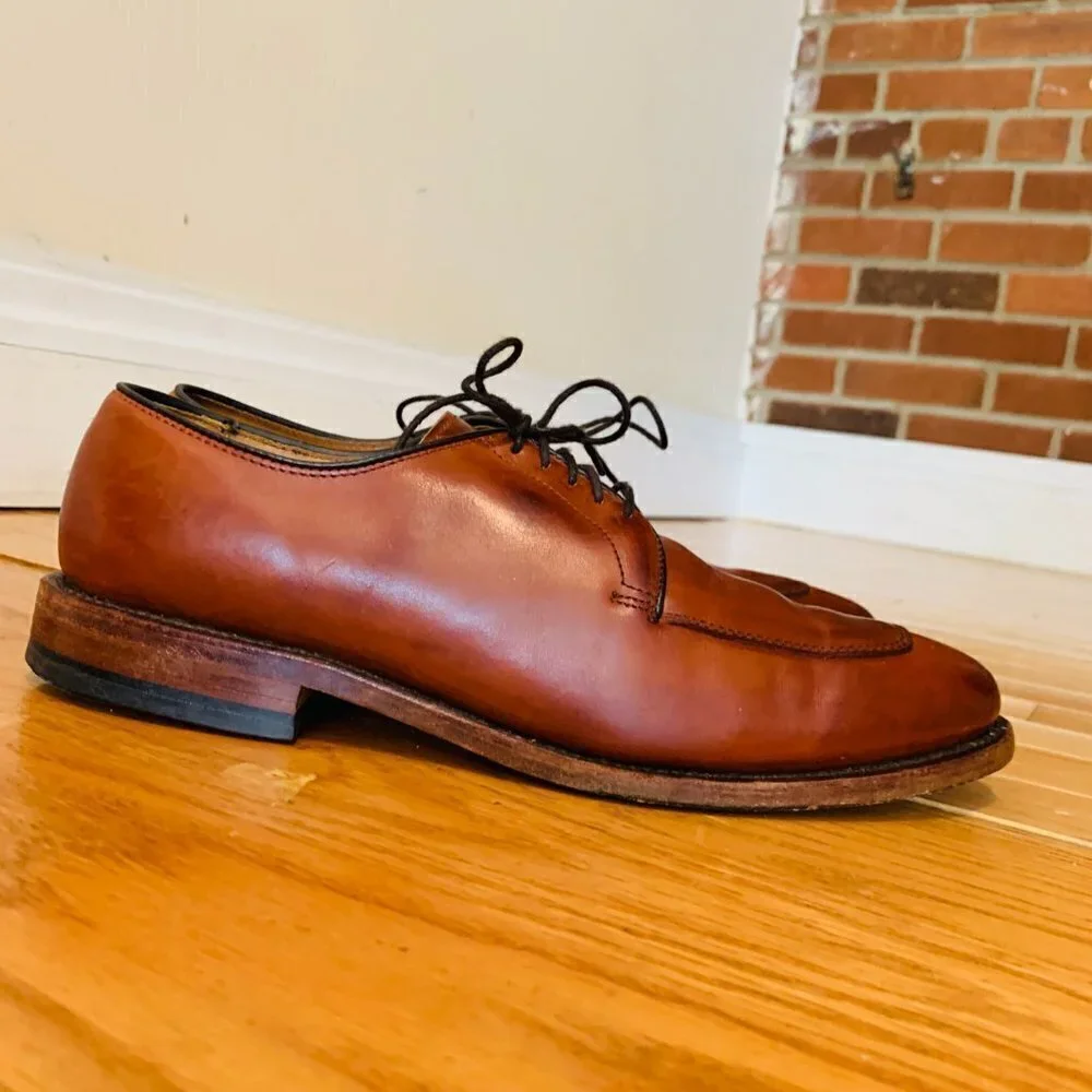 Allen Edmonds Mens Delray Oxford Leather Dress Shoes Size 7.5 D